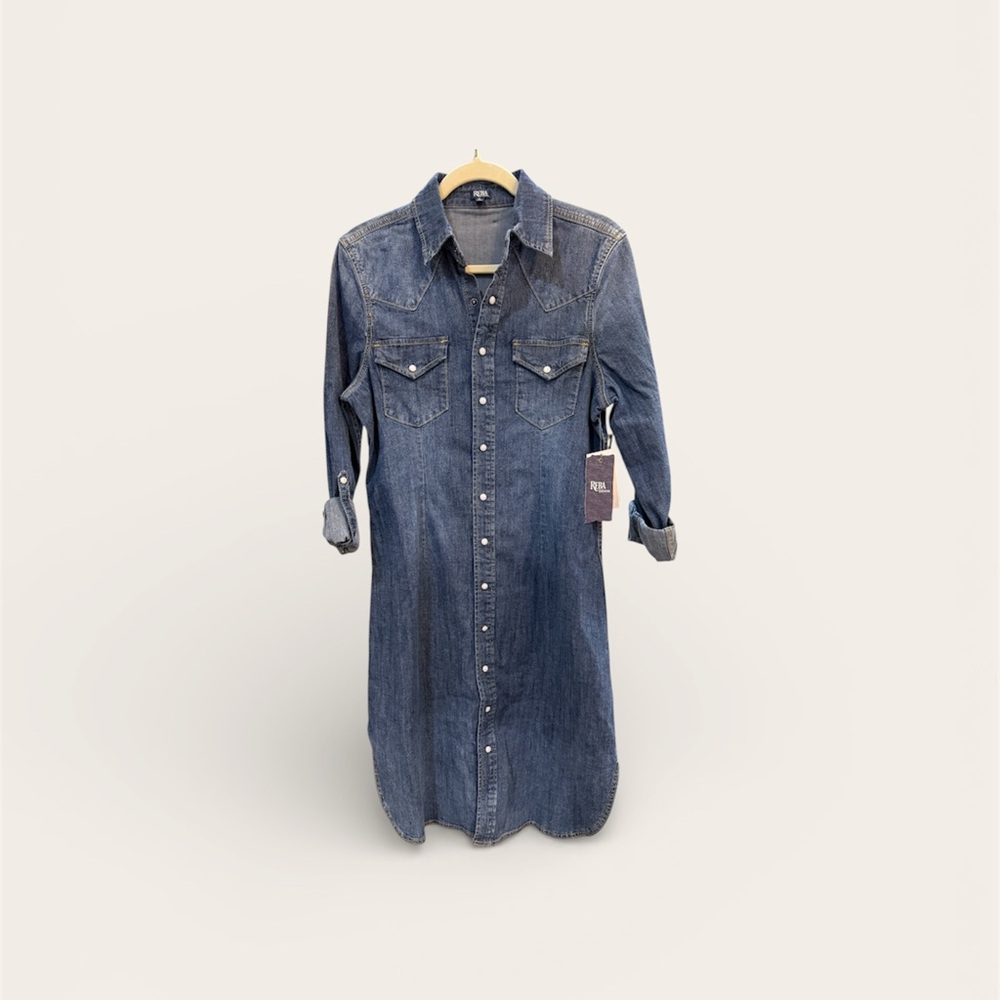 Reba Blue Denim Dress